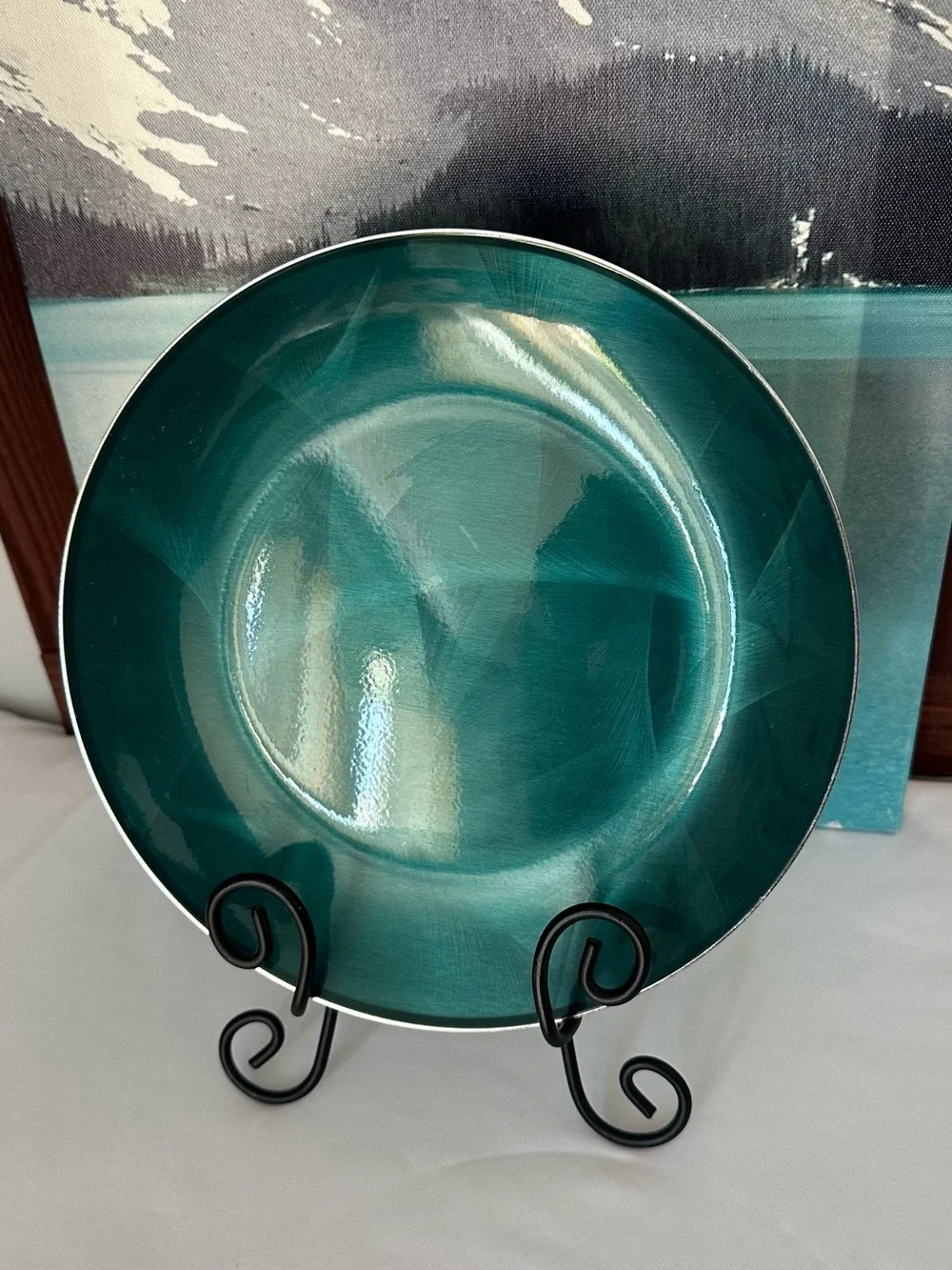 Vintage Cathrineholm Enamelware Plate Platter Dish for Knutsen Line Norway
